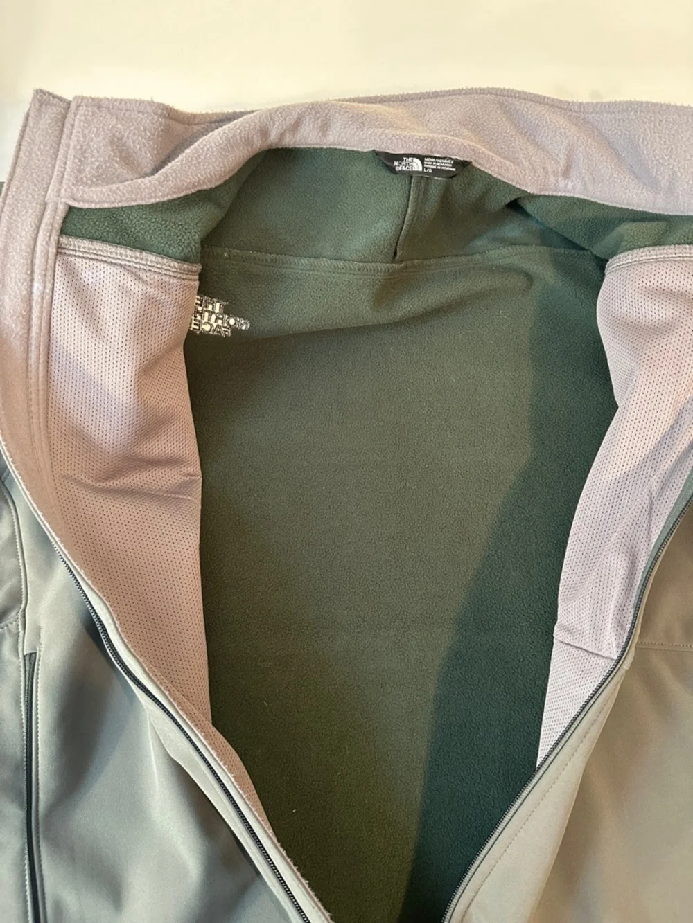 RETIRED - MENS - THE NORTH FACE - WINDWALL ZIP UP SAGE GREEN JACKET